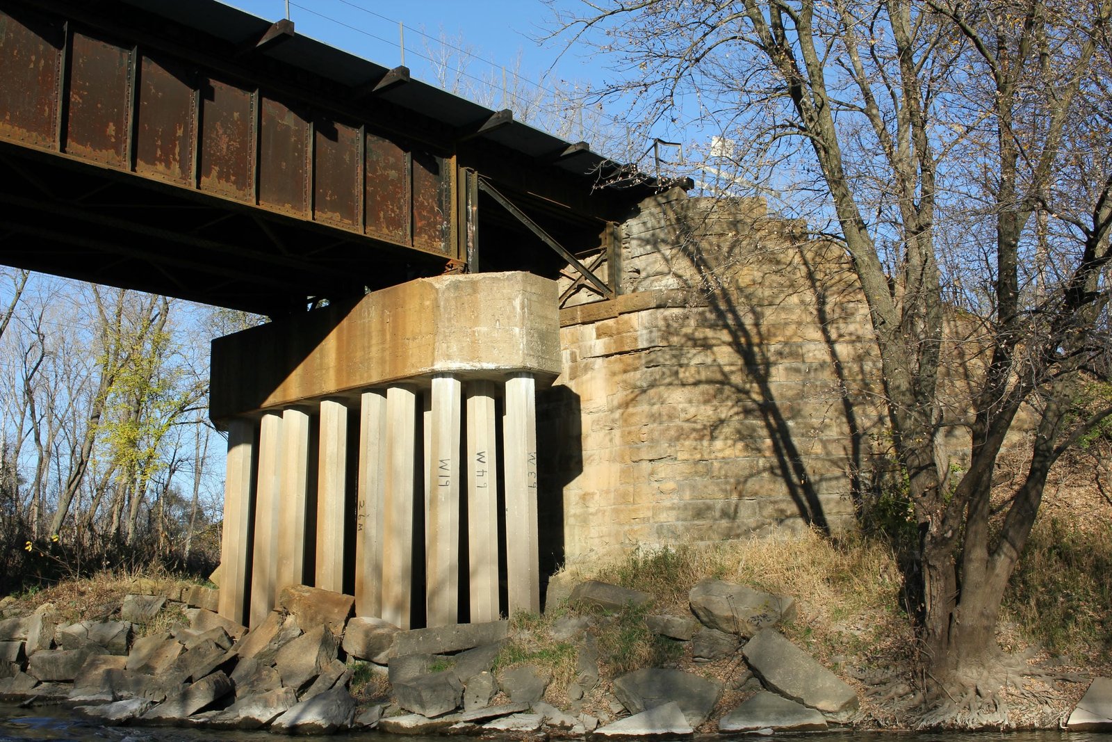 East end and east abutment
